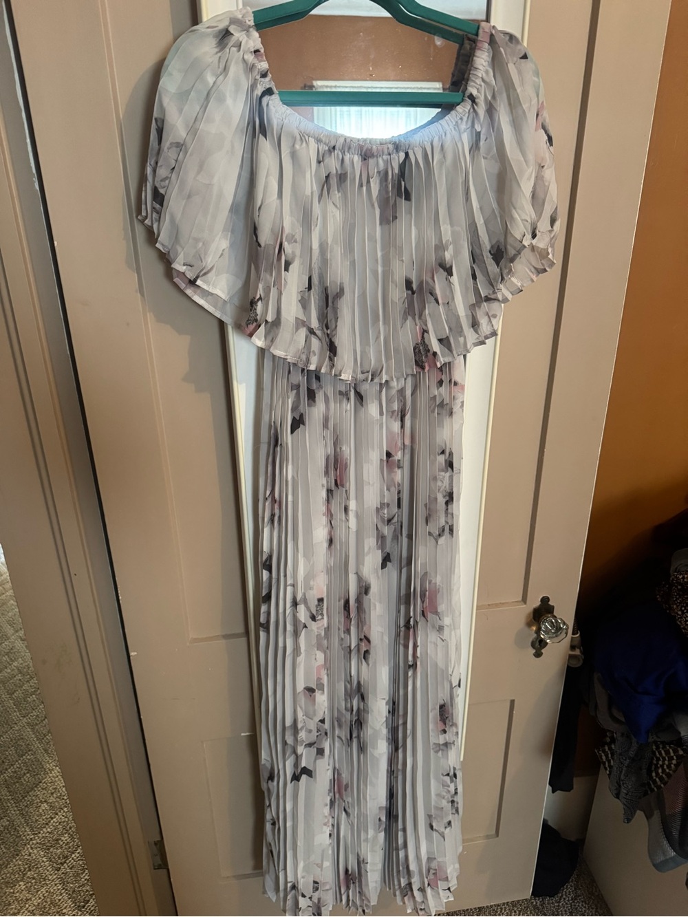 Baltic Born Light Gray Pleated Blouse